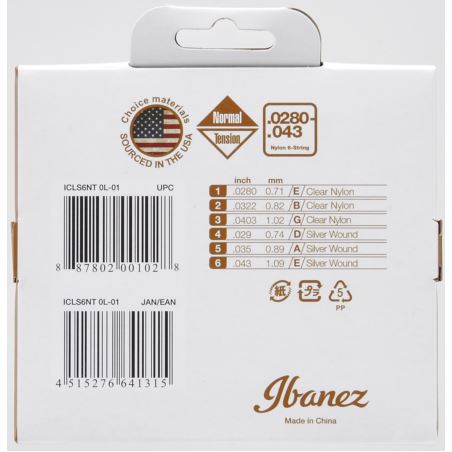 Ibanez ICLS6NT struny